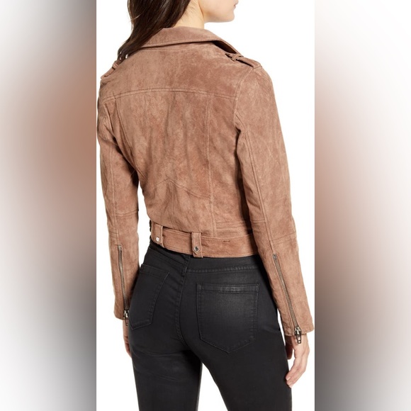 BLANKNYC/Free People Genuine Leather Moto/Biker Jacket Brown Size XS - Picture 4 of 16